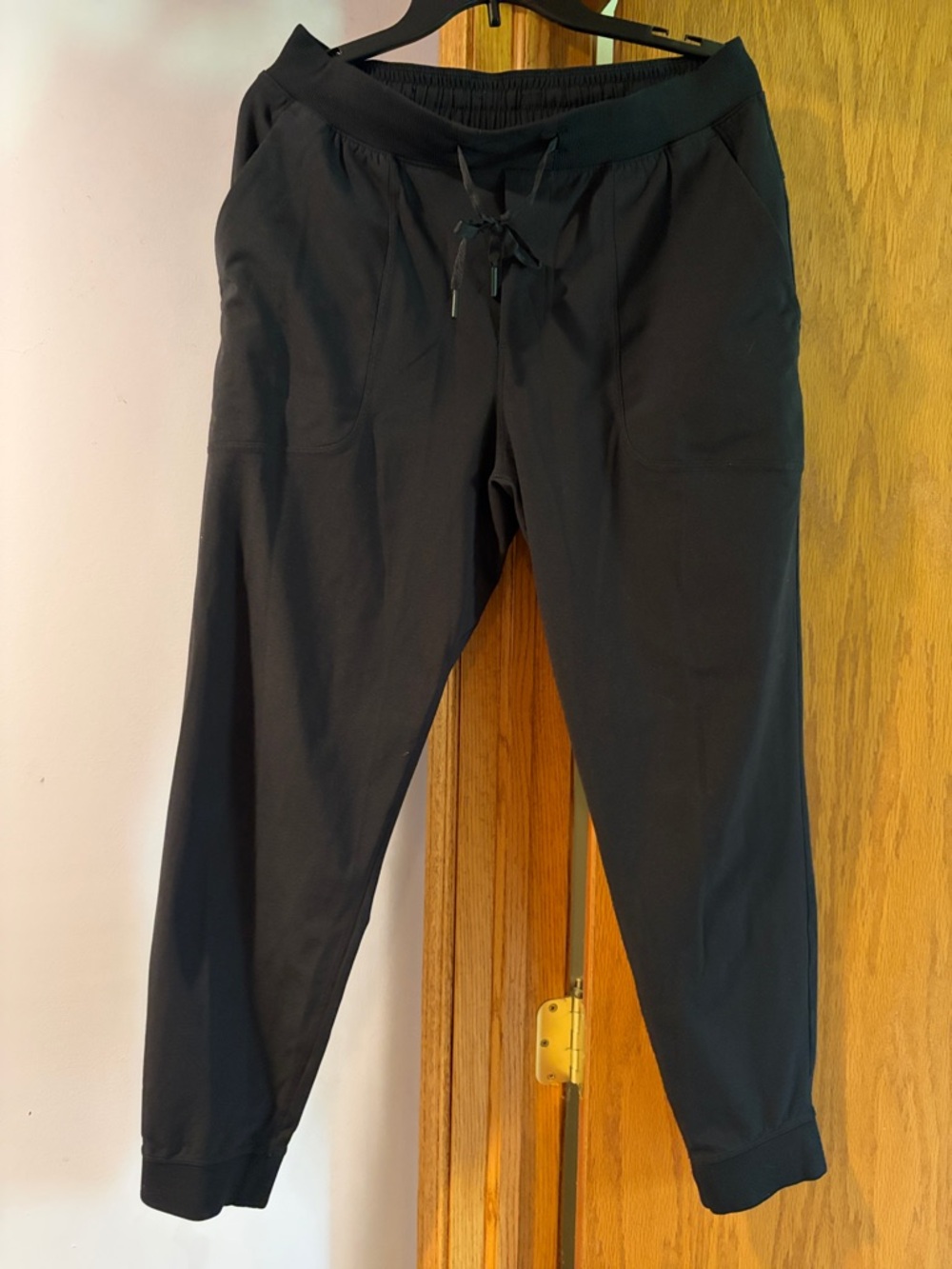 Men's Black Drawstring Jogger Pants